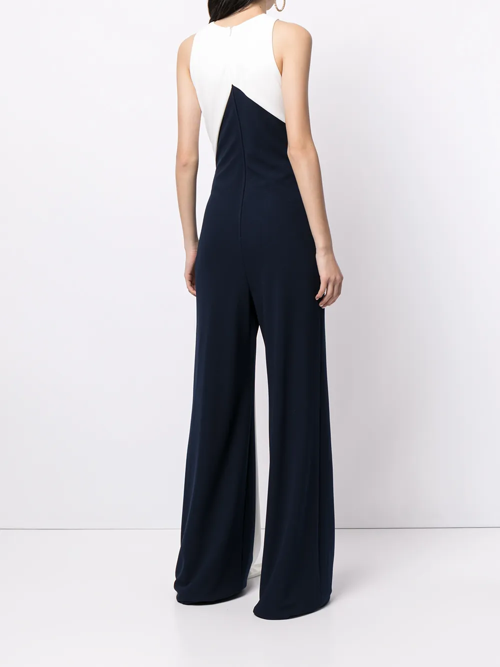 фото Tadashi shoji драпированный комбинезон crosby в стиле колор-блок