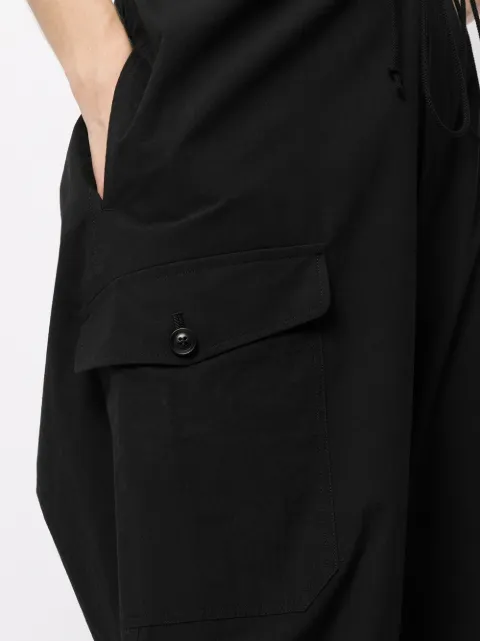 elasticated waist cargo trousers