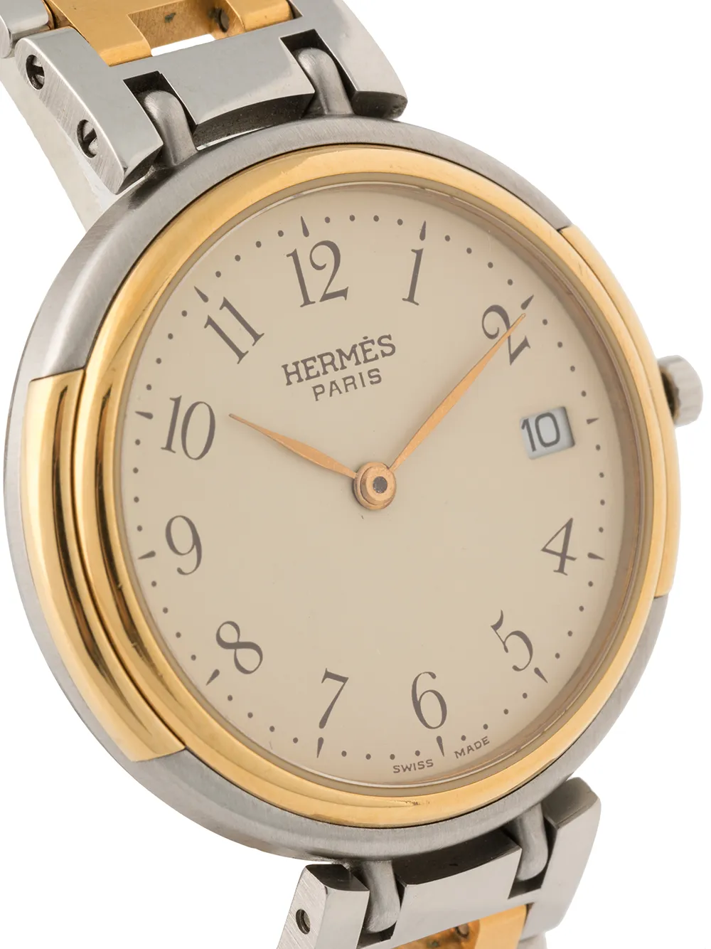 фото Hermès наручные часы clipper date pre-owned 31 мм