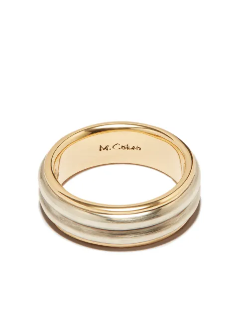 M. Cohen 18kt Yellow Gold And Sterling Silver Large Orb Ring - Farfetch
