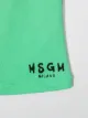 MSGM Kids TEEN logo print skirt