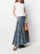 Image 2 of La Doublej geometric flared maxi skirt