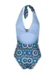 Image 2 of La Doublej paisley halter-neck swimsuit