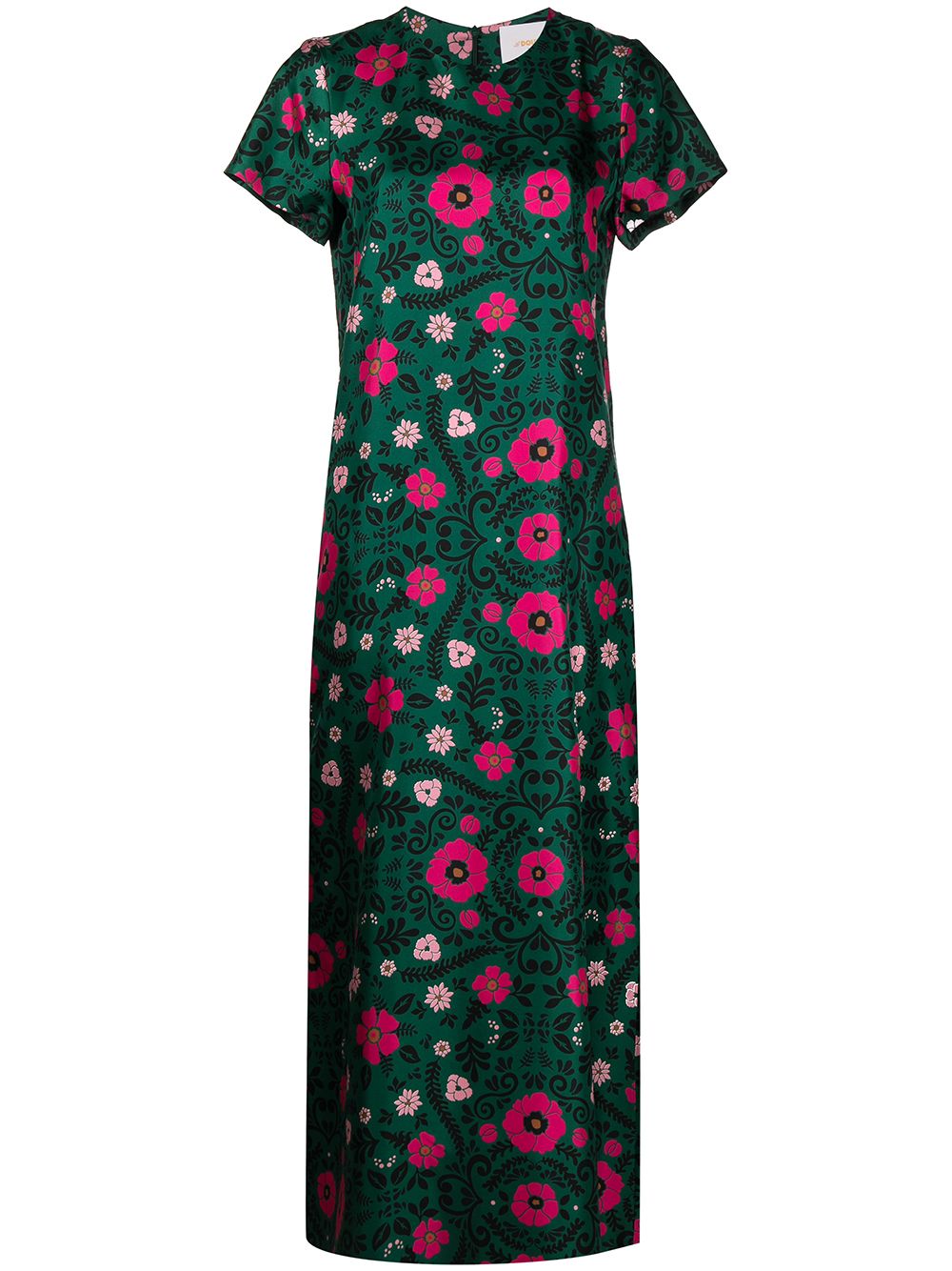 фото La doublej платье миди с цветочным принтом