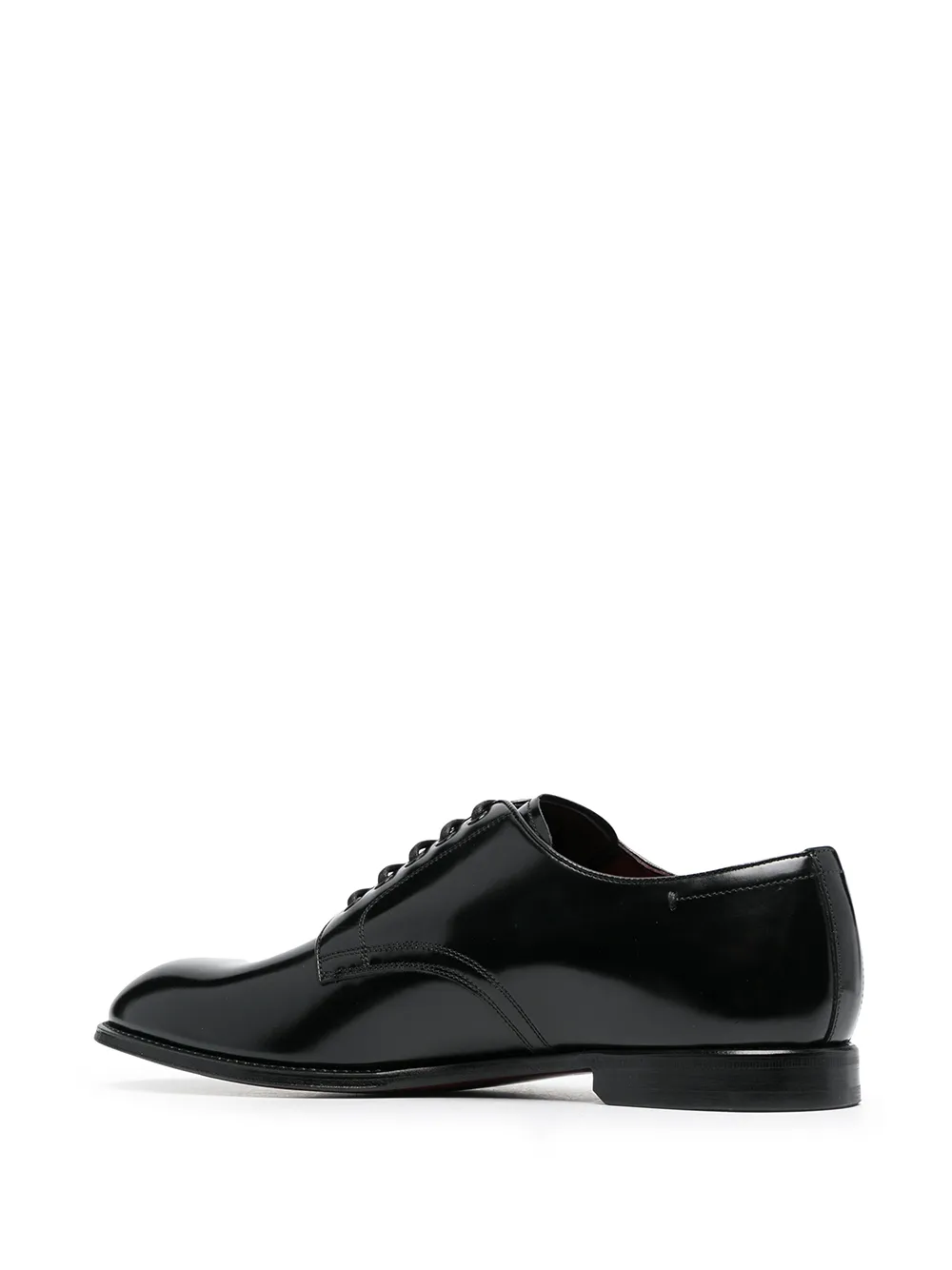 Shop Dolce & Gabbana Michelangelo Patent-leather Derby Shoes In Black