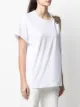 Nude leopard head metal detail T-shirt