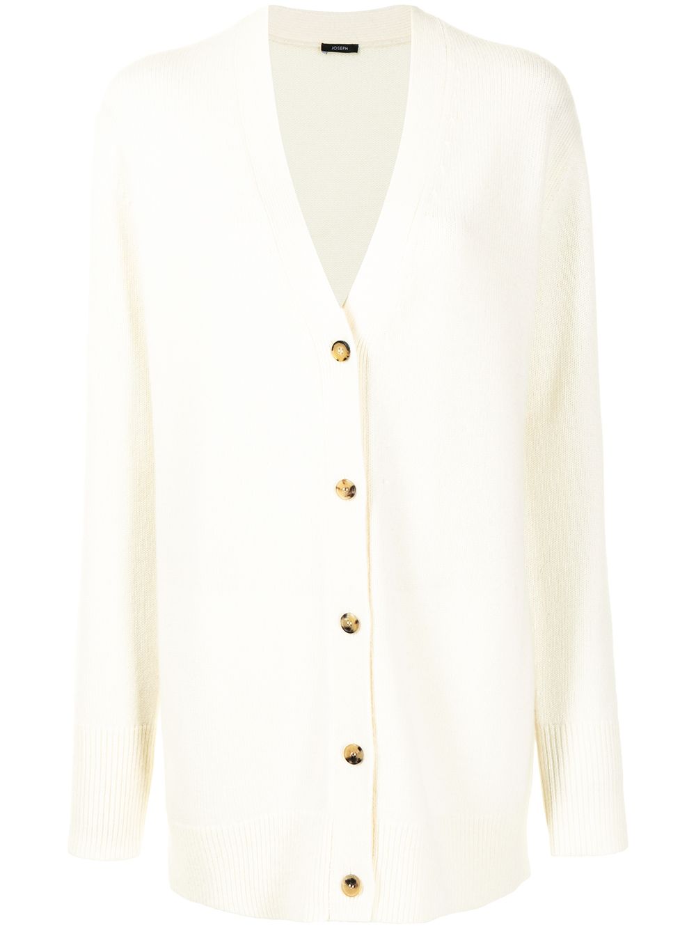 Joseph V-neck Cashmere Cardigan In White