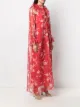 P.A.R.O.S.H. Geblümtes Kleid mit Volants