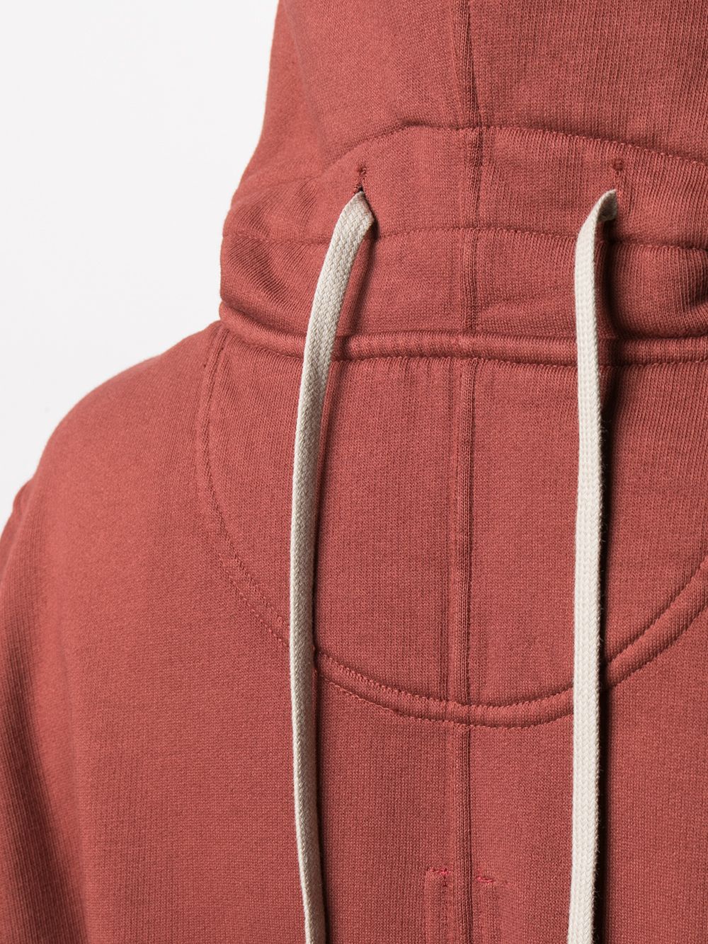 фото Rick owens drkshdw reverse-drawstring cotton hoodie