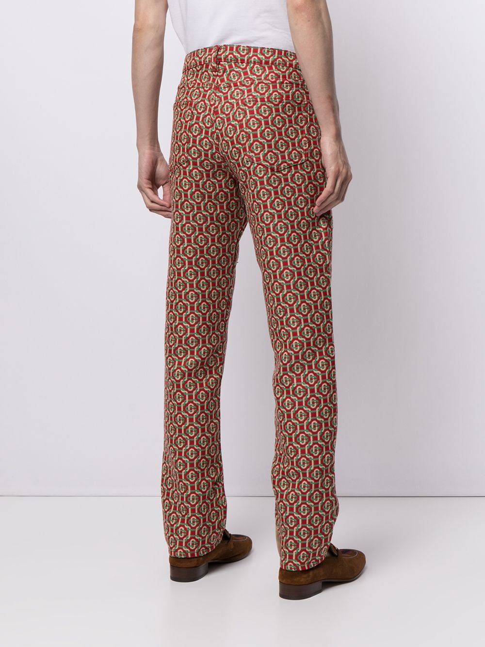 Casablanca monogram-print slim-cut Trousers - Farfetch