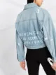 Givenchy cropped distressed denim jacket