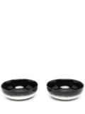 Ann Demeulemeester X Serax Light And Shadow high plate (set of two) - Black