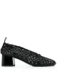 Image 1 of Jil Sander 50mm hand-woven leather pumps