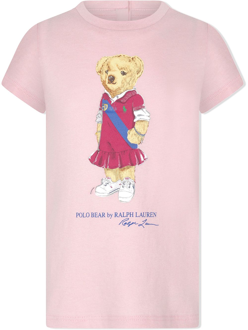 фото Ralph lauren kids футболка с принтом teddy bear