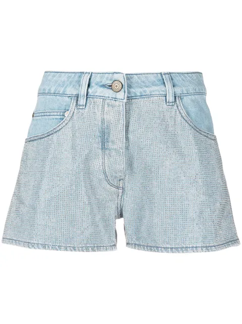 Golden Goose stud detail denim shorts