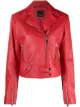 Image 1 of Pinko cropped leather biker jacket
