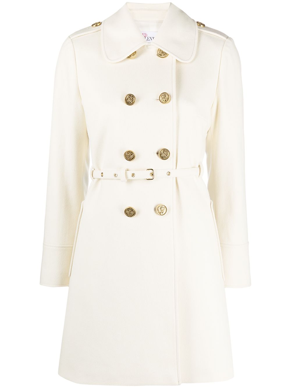 фото Red valentino belted double-breasted coat