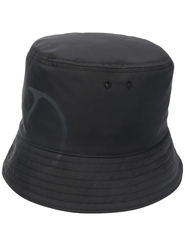 Valentino black VLOGO print bucket hat 