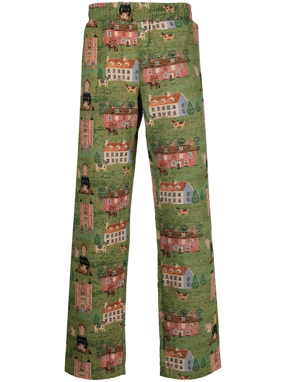 фото Chinatown market woven tapestry trousers