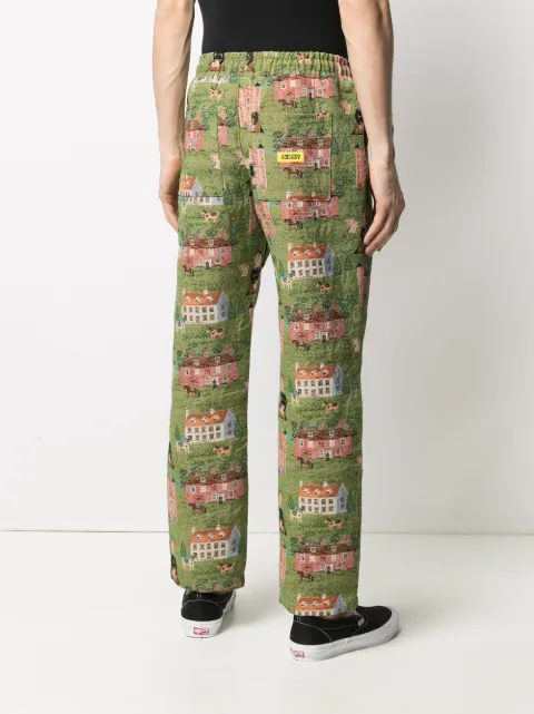 stussy patchwork cord beach pant