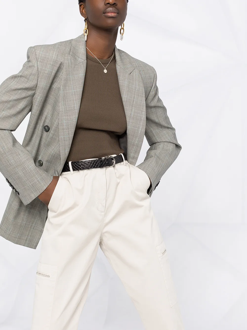 Fabiana Filippi Straight broek Grijs
