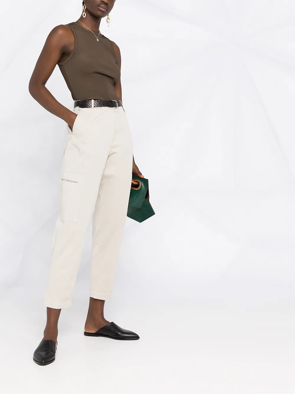 Fabiana Filippi Straight broek Grijs