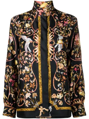 Shop Online - Liquorish midi shirt dress in stripe floral print ...