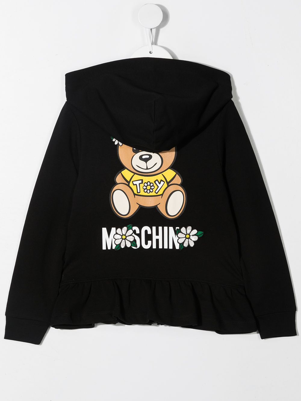 фото Moschino kids худи с принтом teddy bear и оборками