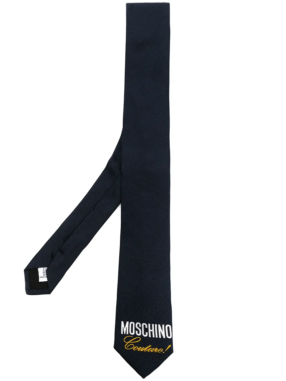 

Moschino corbata de seda Couture! - Azul