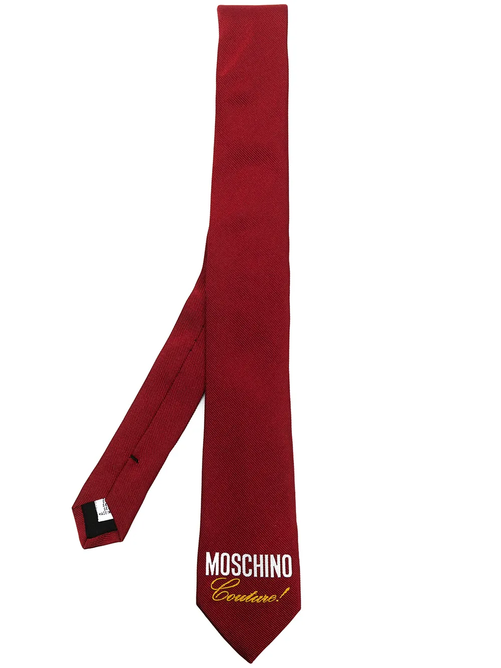 

Moschino corbata de seda Couture! - Rojo