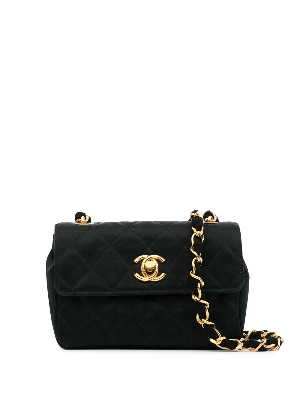 

CHANEL Pre-Owned 1985-1993 mini CC diamond-quilted crossbody bag - Black