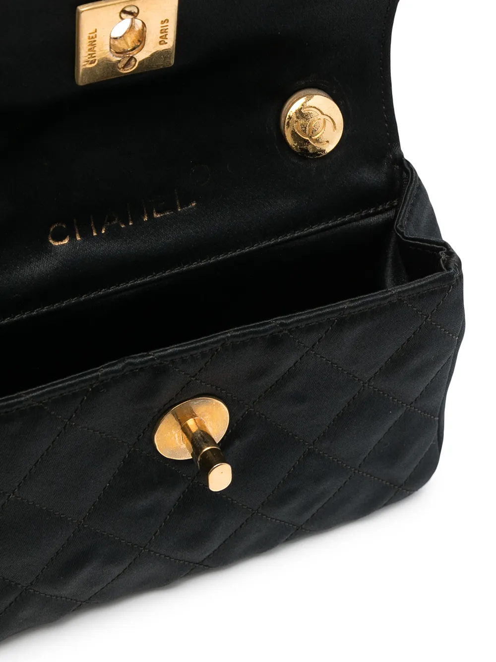 фото Chanel pre-owned стеганая мини-сумка через плечо 1985-1993 годов