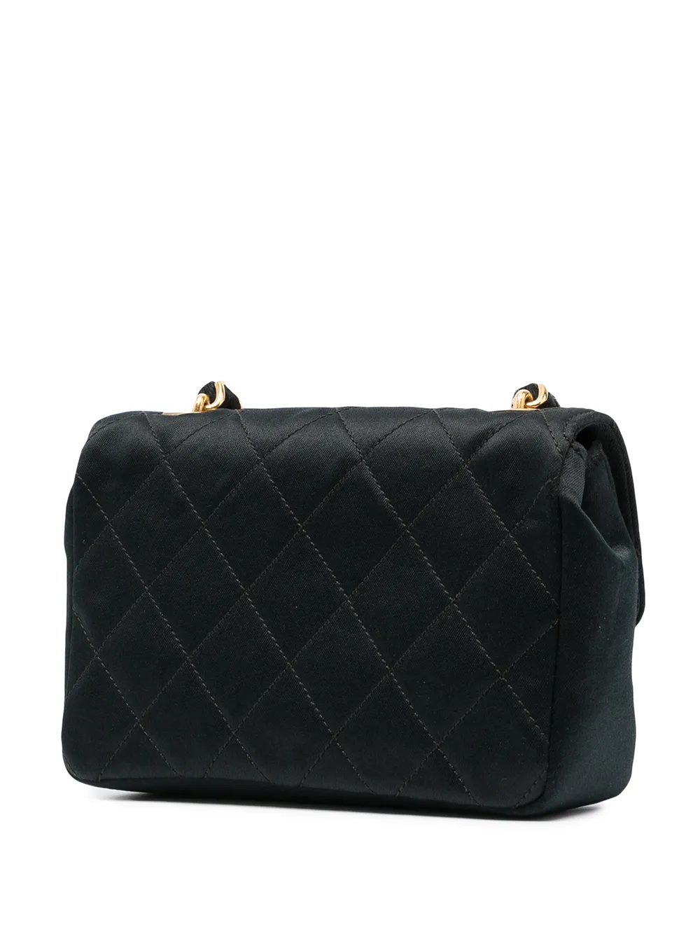 фото Chanel pre-owned стеганая мини-сумка через плечо 1985-1993 годов