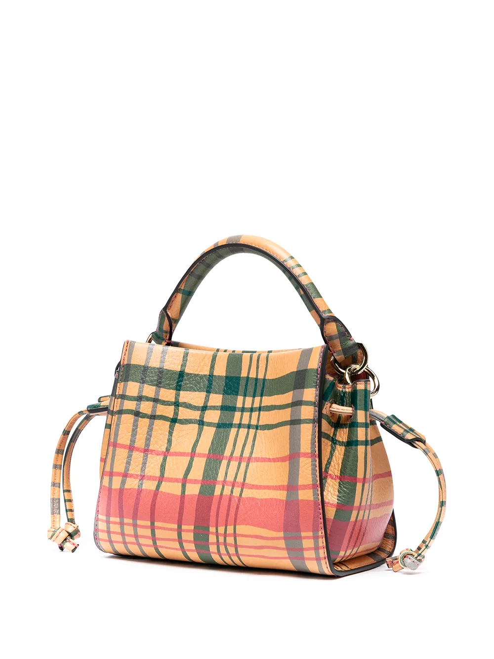 фото Mulberry клетчатая сумка-тоут iris размера мини