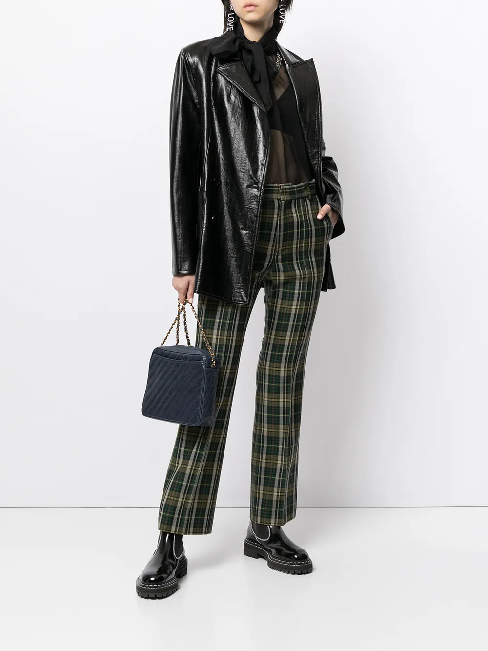 фото Chanel pre-owned стеганая сумка на плечо 1995-го года