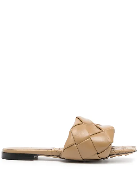 bottega veneta slippers gold