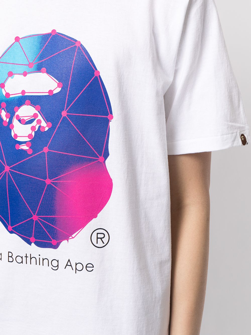 фото A bathing ape® футболка с графичным принтом