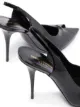 Saint Laurent Sandália Lola com tira posterior e salto 110mm
