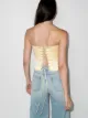 Danielle Guizio haut bustier à laçage