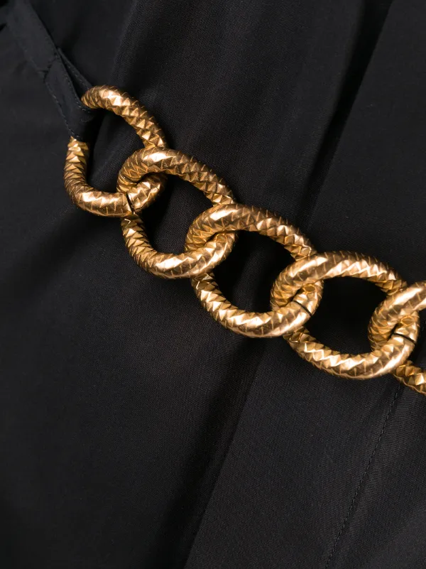 Givenchy Chain-belt Cotton Dress - Black
