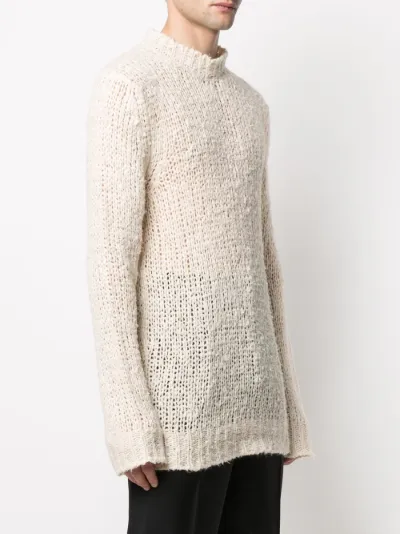 long open-knit linen jumper | Jil 