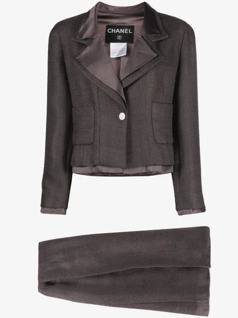 CHANEL Pre-Owned 1999 single-breasted skirt suit