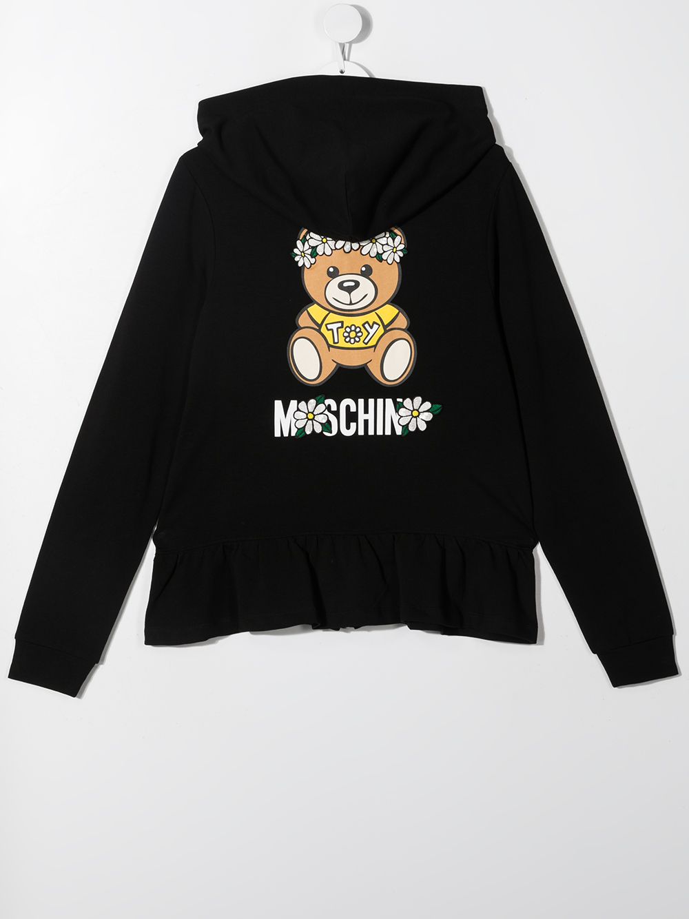 фото Moschino kids худи с принтом teddy bear и оборками