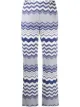 Image 1 of Missoni zig zag pattern knit cropped trousers