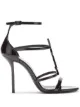 Imagem 1 de Saint Laurent Sandália Cassandra com placa de logo YSL