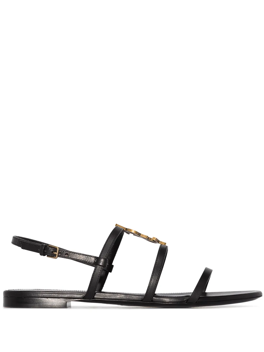 Saint Laurent сандалии с логотипом