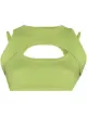 Image 1 of Danielle Guizio Arched cut-out knitted top