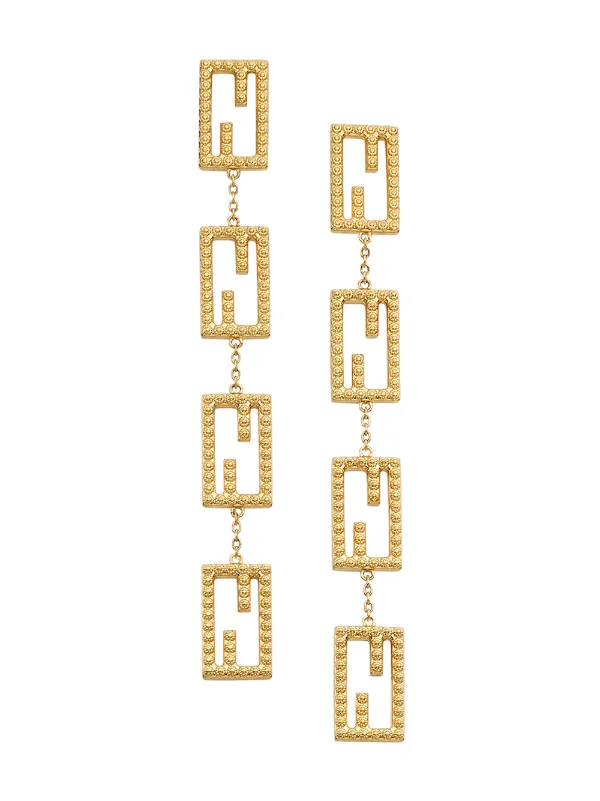fendi drop earrings