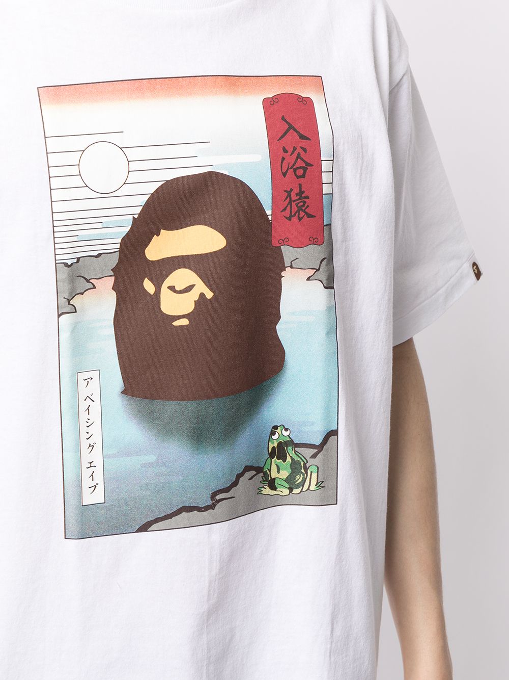 фото A bathing ape® футболка с принтом japan