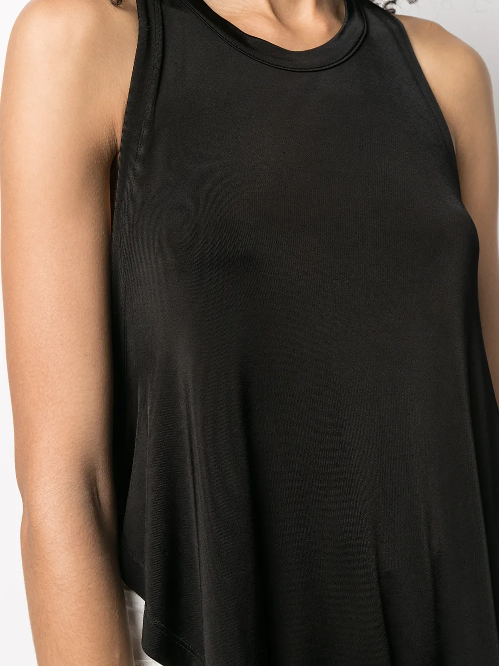 фото Mm6 maison margiela топ без рукавов с завязками на талии